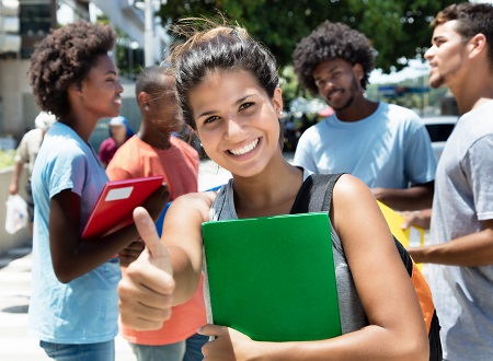 Student With Folder Picture