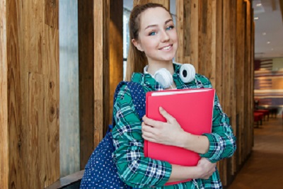 Student With Folder Picture